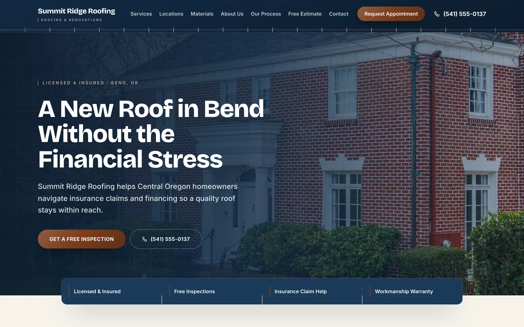 A live RoofPropage roofing website